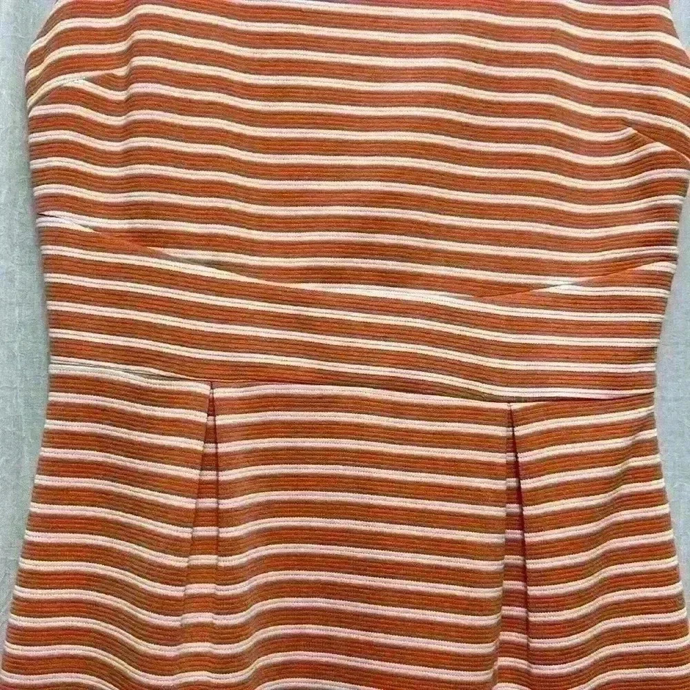 Sunday in Brooklyn Anthropologie orange White Dress Small Item# 9R - Picture 4 of 9